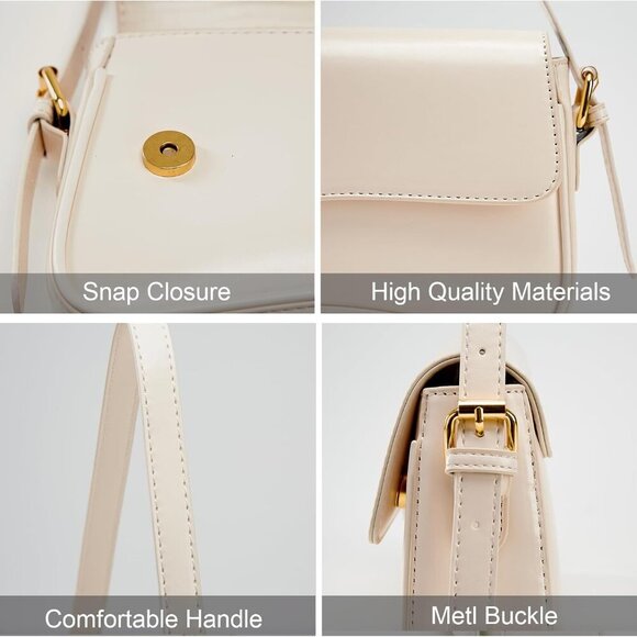 Small Shoulder Bags,Crossbody Purses for Women Vegan Leather Handbag Clutch Hobo - Picture 4 of 6